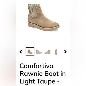Comfortiva Ankle Boot in Light Taupe